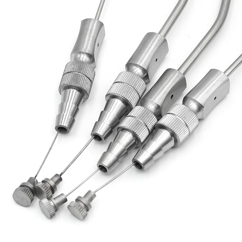 4Pcs Dental Medical Surgery Aspirator Ferguson Frazier Suction Tube Laboratory Tube 2/3/4/5Mm Implant Surgical Tools For Dental