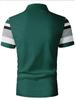Men'S Casual Striped 3D Print Golf Shirt