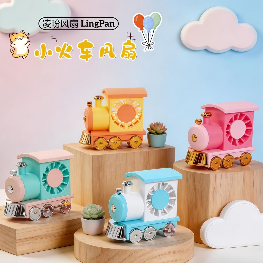 Mini Ventilatore da Scrivania a Forma di Coniglio Cartone Animato per il Raffreddamento Estivo dei Bambini, Ventilatore Portatile Ricaricabile per Bambini
