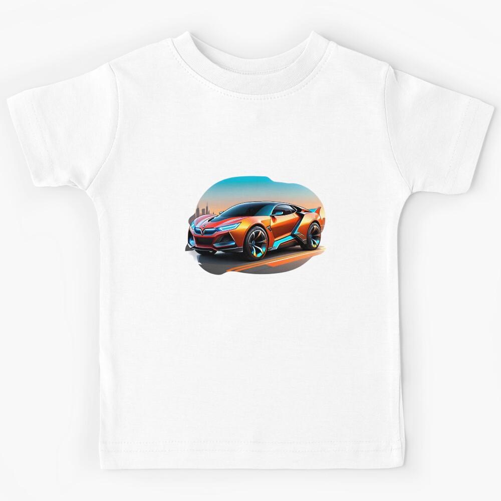 Cool Futuristic Electric Concept Car Kids T-Shirt 140