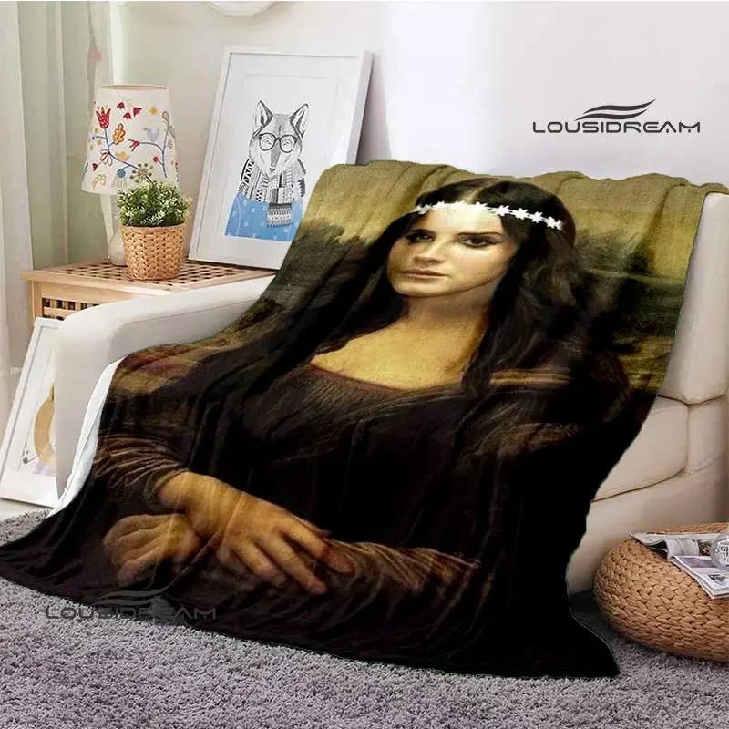 Lana Del Rey Retro Printing blanket Children's Warm Flange Home travel bed linings Birthday Gift