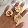 Ingemark 27 Styles Unique Exaggerated Big Flower Starfish Moon Rings Women Punk Geometric Adjustable Finger Ring Grunge Jewelry