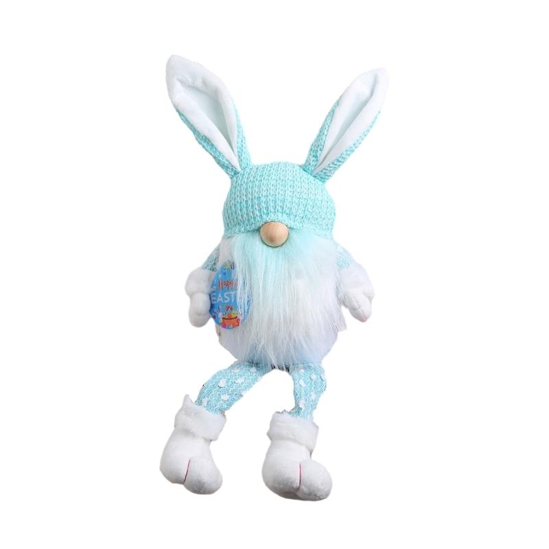 RabbitEar Rudolph Doll Festival Decoration Gnome Figurine Seasonal House Decor Bedroom Kitchen Ornament Easter Layouts