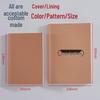 A5 Kraft Paper Notebook: Blank/Lined, B5 Notepad, Foldable Sketchbook for Students