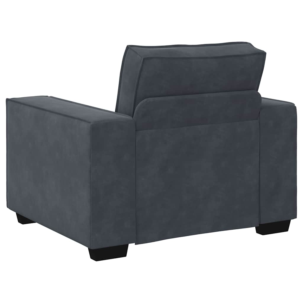 Armchair Dark Gray 100x78x84 Cm Velvet
