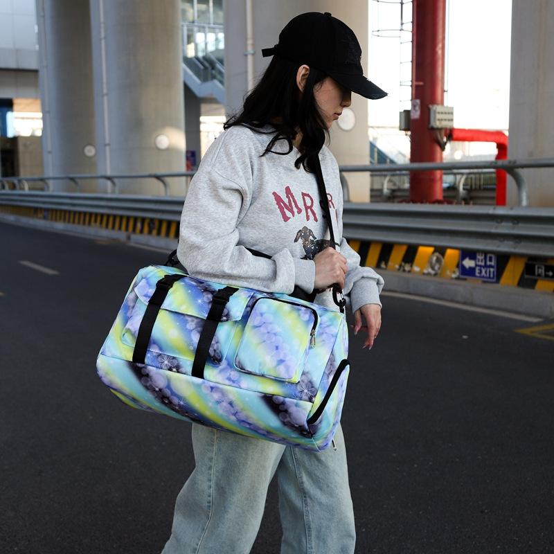 Short-distance travel bag Women's lightweight and large-capacity business trip travel boarding bag Handheld luggage Swimming sports fitness bag