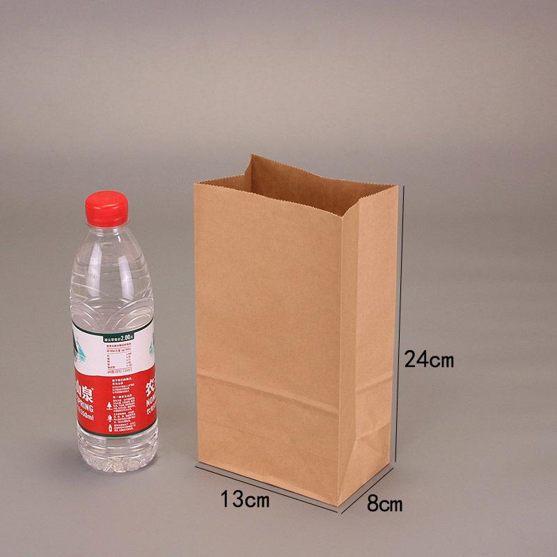 

Крафтовый бумажный пакет для еды с квадратным дном - Маслостойкий и пригодный для печати для еды на вынос или хлеба