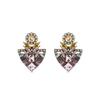 Luxenter Earrings with Multi-colored Crystal 18k Gold Finish - Aphuat