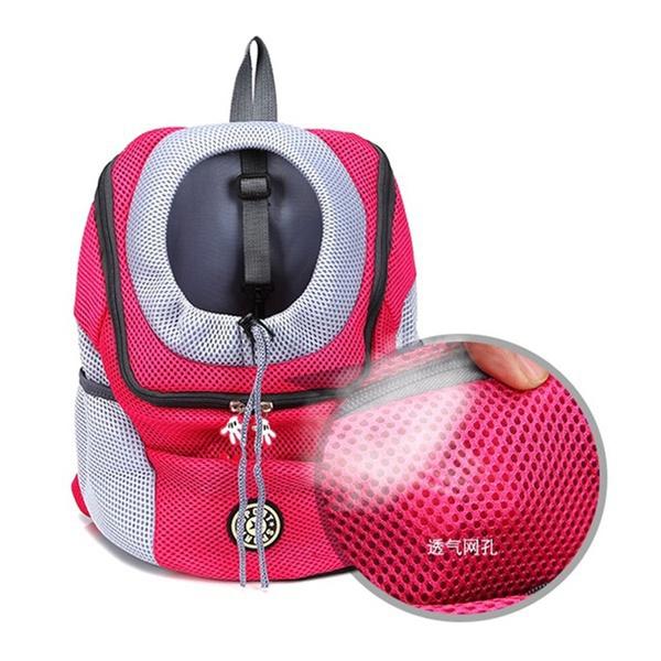 New Upgrade High Quality  Pet Dog Carrier Pet Backpack Bag Portable Travel Double Shoulder Bag Pet Dog Front Bag Mesh Outdoor Hiking Head Out.