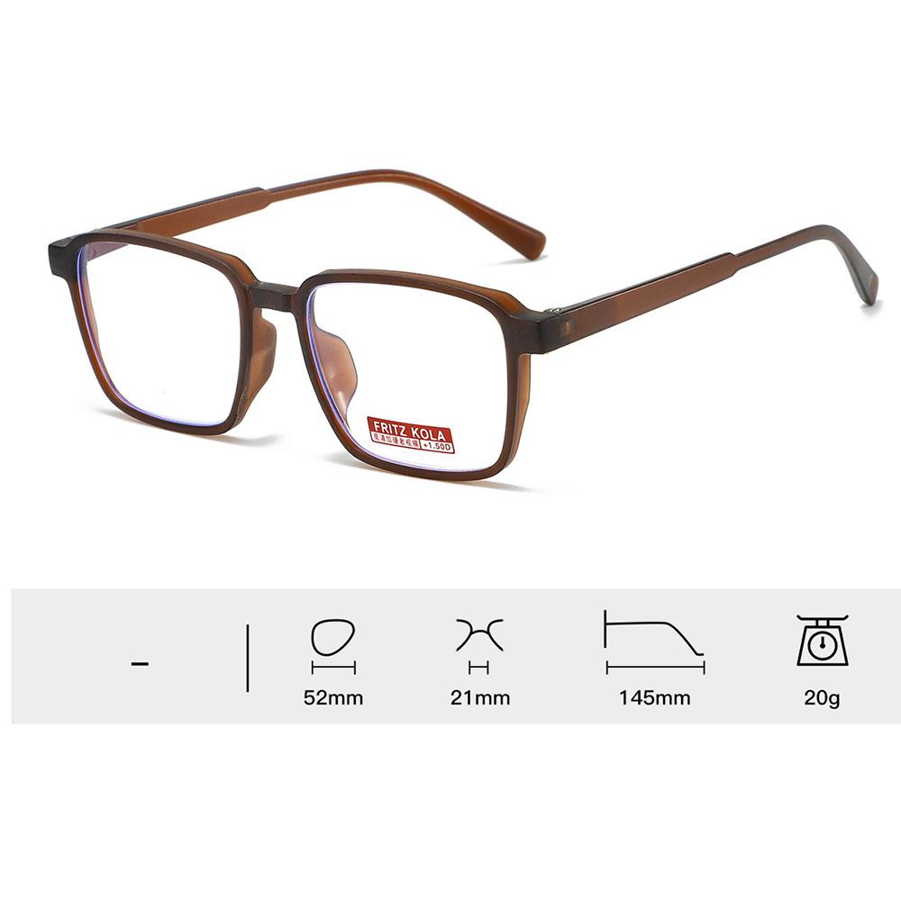 

KLASSNU Black Presbyopia Reading Glasses For Women Men Fashion Transparent Lens Computer Myopia Glasses Eyeglasses +1.0-+4.0 +400