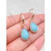 New Style Ethnic Style Turquoise Water Droplet Pendant Earrings for Women's Natural Stone Earrings