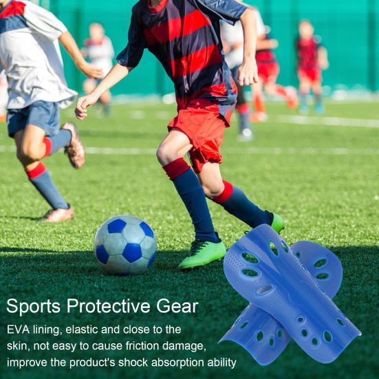 2Pcs Soccer Shin Guards for Kids & Adults Soft EVA Padded Shock Absorption Shin Pads Professional Insert Type Football