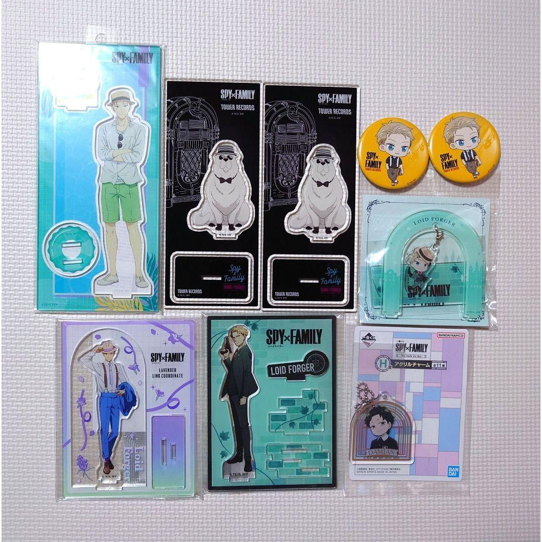 Used SPYFAMILY Acrylic Stand Can Badge Shoulder Zun Fig