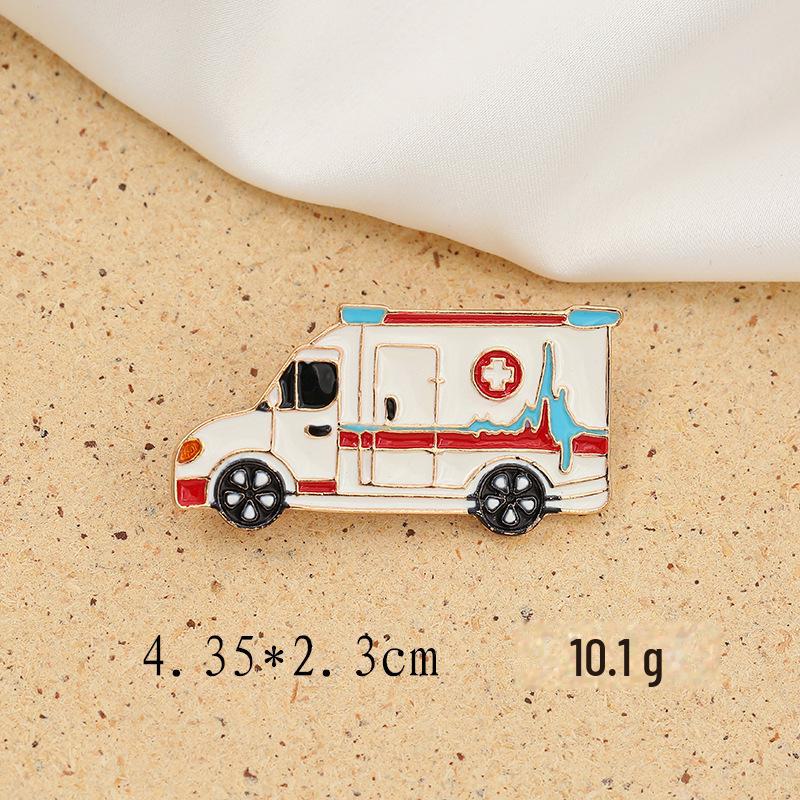 Epidemic Prevention Brooch: Cute Doctor/Nurse Pin, Personalized Fashion Alloy with Oil Drop Design