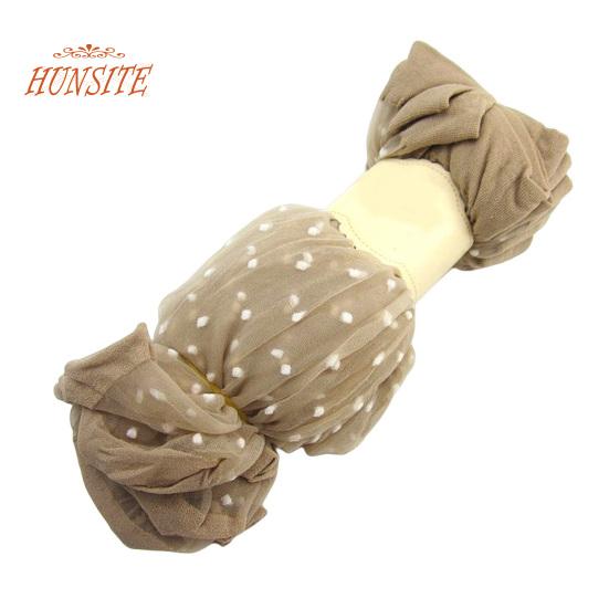 10 Pairs Women Summer Socks Dot Print See-through Mesh Ultra Thin Elastic Sweat Absorption Anti-slip Contrast Color Lady Mid Tube Socks Footwear