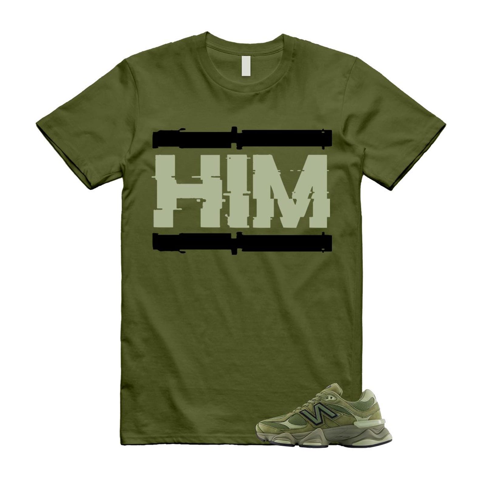 9060 Dark Olivine Green Black Olive T Shirt Match HIM 4XL