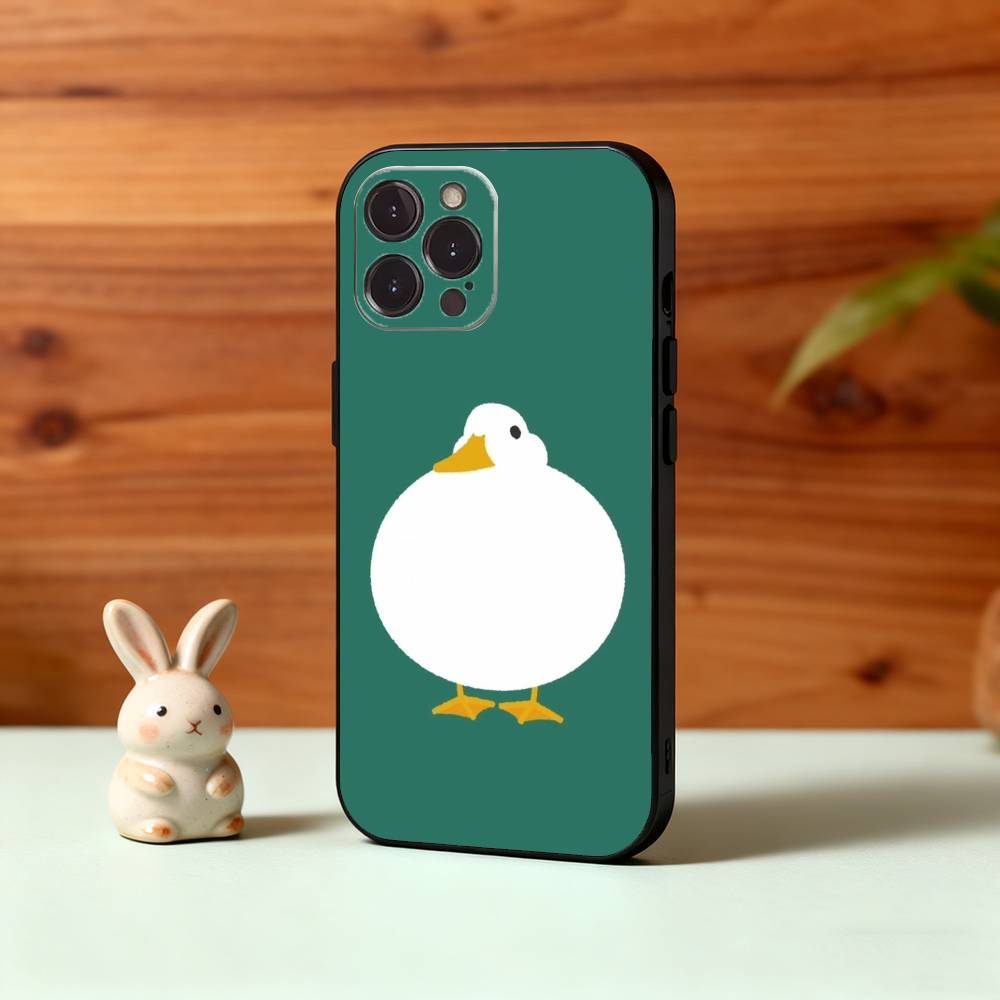Funny D-Duck D-Daily Phone Case For iPhone17,16,15,14,13,12,Plus,Pro Max, 5G Others Soft Black Cover
