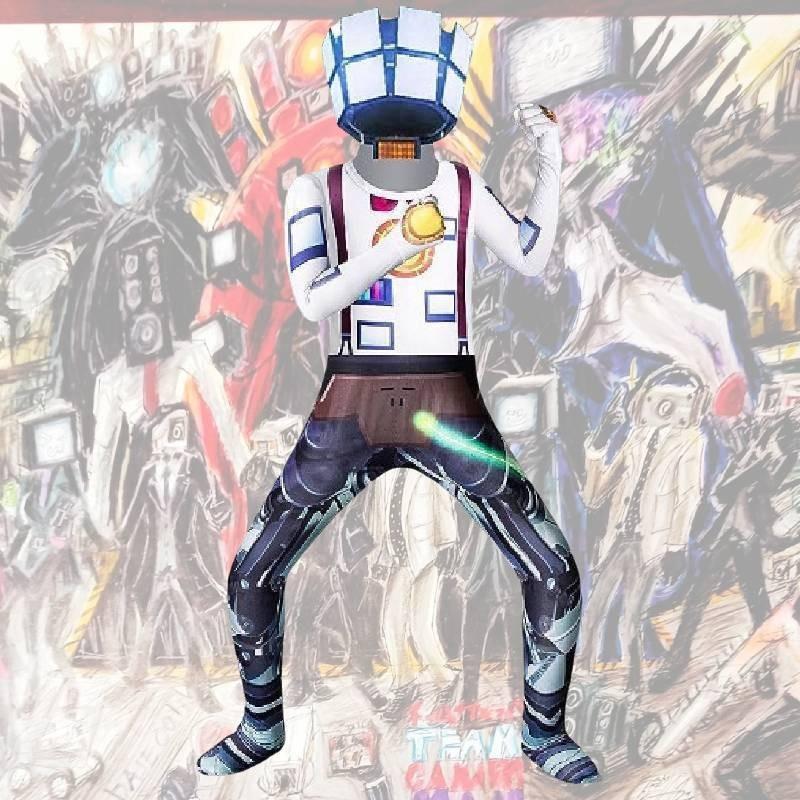 Хелловін Туалетний Чоловік Проти. Комбінезон Чоловік-спостерігач Крос-овер Гаряча Новинка Молочний Шовк Поліестер Спандекс Весна 2023