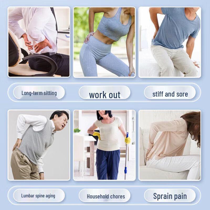 Adjustable Lumbar Back Stretcher & Massager