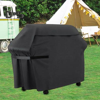 Heavy-Duty BBQ Grill Cover with Fastener Tapes Waterproof UV Resistant All-Weather Protection Gas Grill Cover Protector