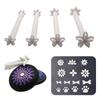 4/5 Stück Punktmalstift Prägewerkzeug Kunststempelstift DIY Graffiti Blumen Schmetterlinge Mondmuster Blume Florale Punktierwerkzeuge Set