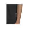 adidas Logo Bestickt Colorblock Rundhals Kurzarm T-Shirt Herren Tops Schwarz IA8089
