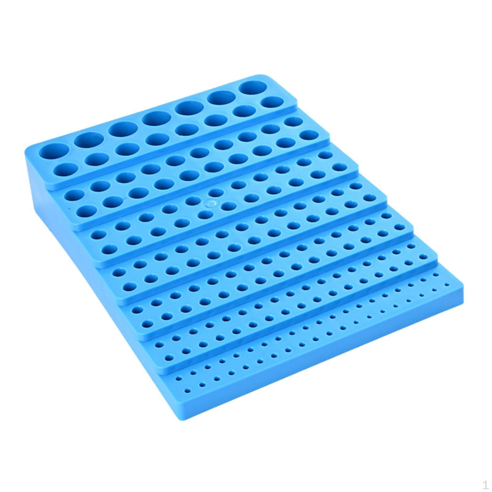 Milling Cutter Storage Box Bit Dispenser Professional, Space Saving, 187 Hole, Multipurpose