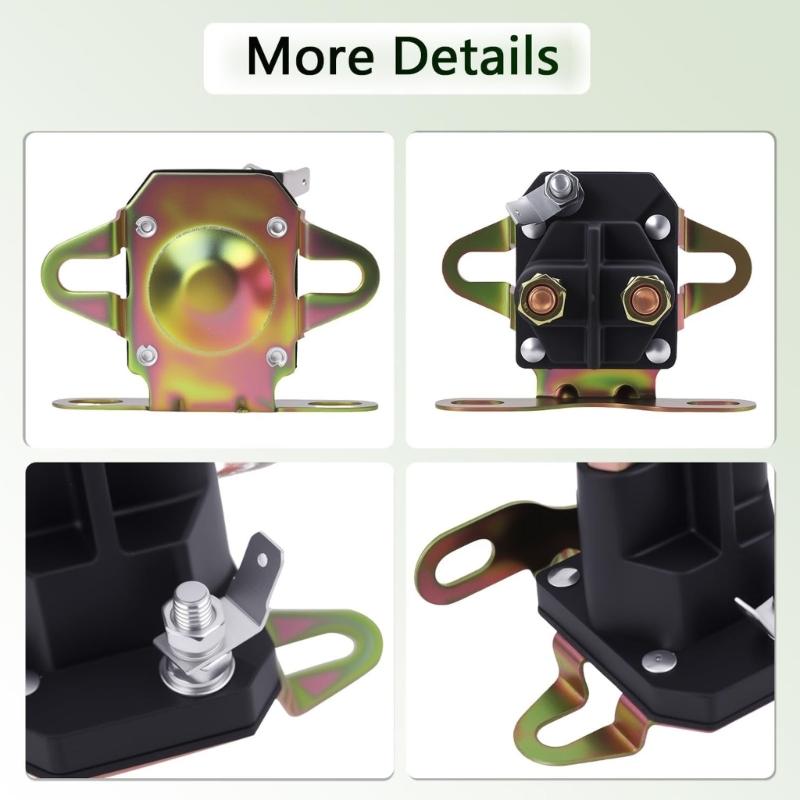 Universal Replacement Starter Solenoid Suitable With Various Mower Models For Consistent Starting Performances And Longevity
