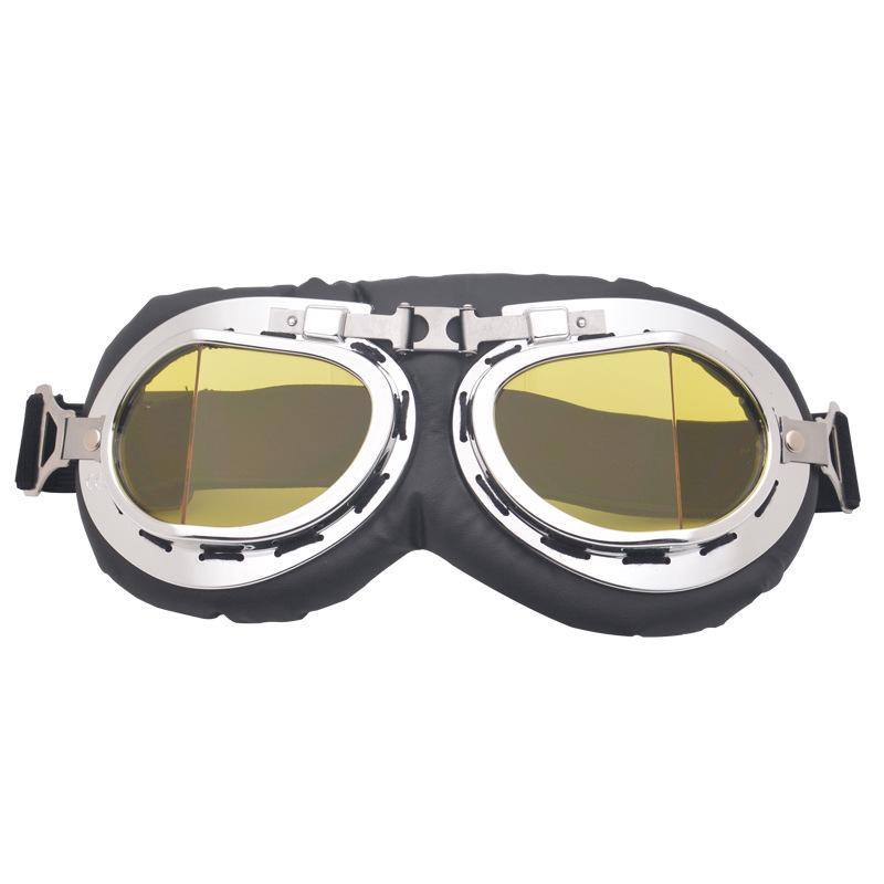 Vintage Angled Harley Goggles Motorcycle off-road goggles Windproof goggles for sports and cycling