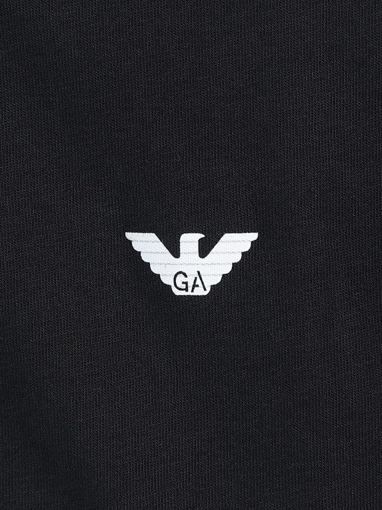 Emporio Armani One-Point V-Neck Short Sleeve Undershirt [EAU110810CC729] Black/M [Parallel Import]