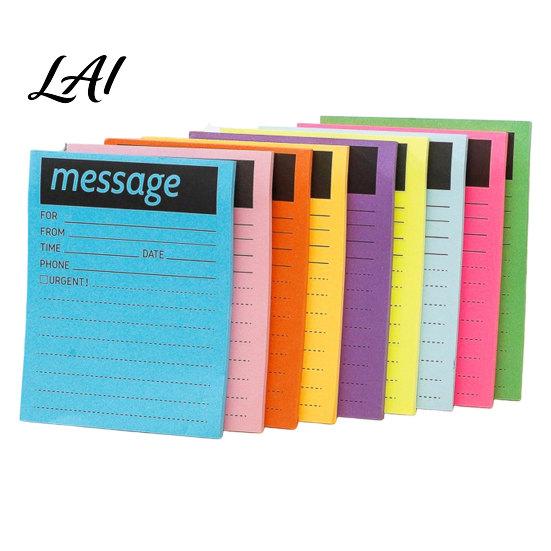 Self Adhesive Page Markers Fluorescent Horizontal Line Sticky Notepad Strong Removable Memo Multi Color Note Sets Pad Multi-color Lined Paper
