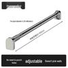 Retractable Stainless Steel Clothesline & Shower Curtain Rod Combo for Balcony and Bathroom