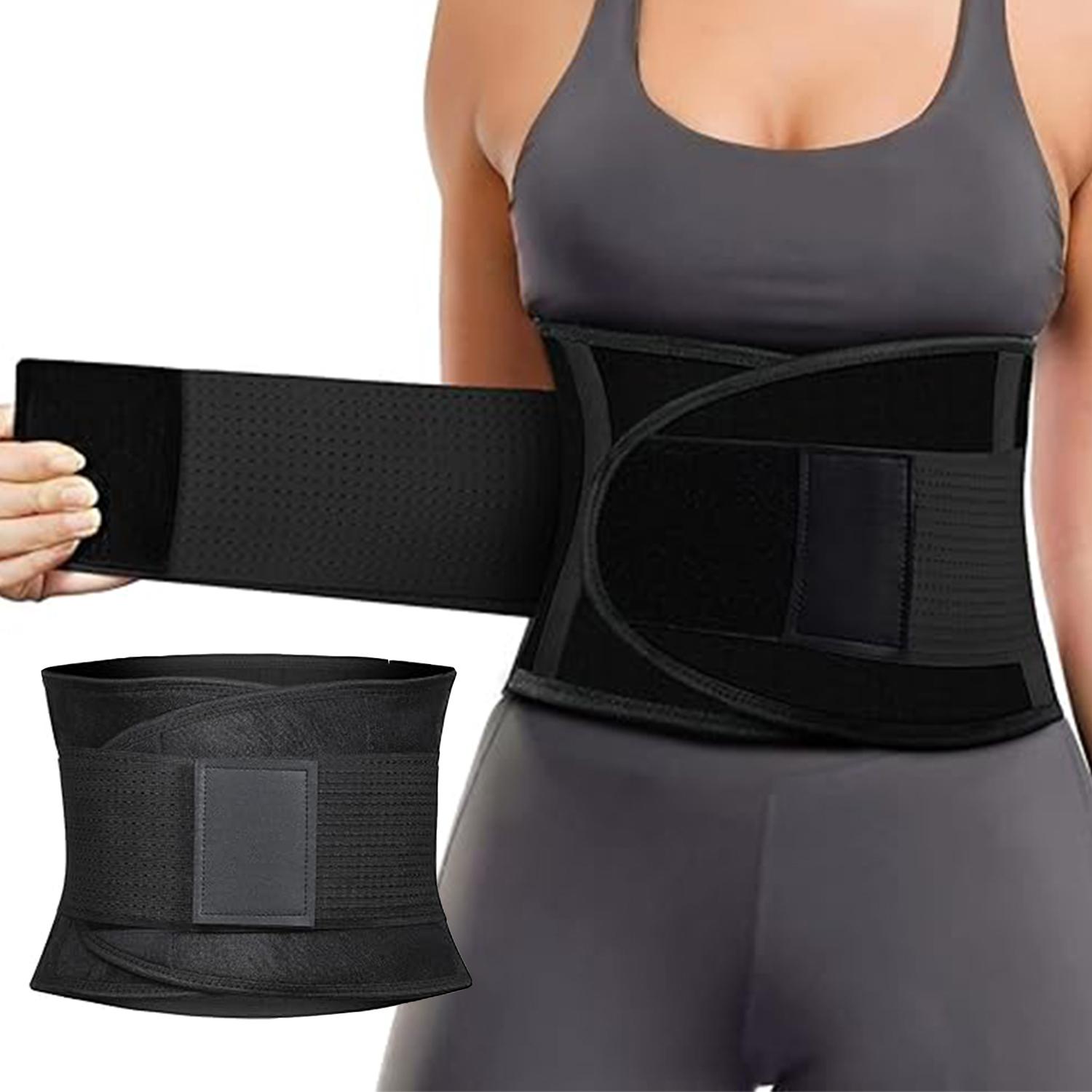 

Waist Cincher For Women Men Waist Trainer Belt Wrap Fitness Gym Body Shaper Belt Slimming Belly Corset Workout Girdle S чорний