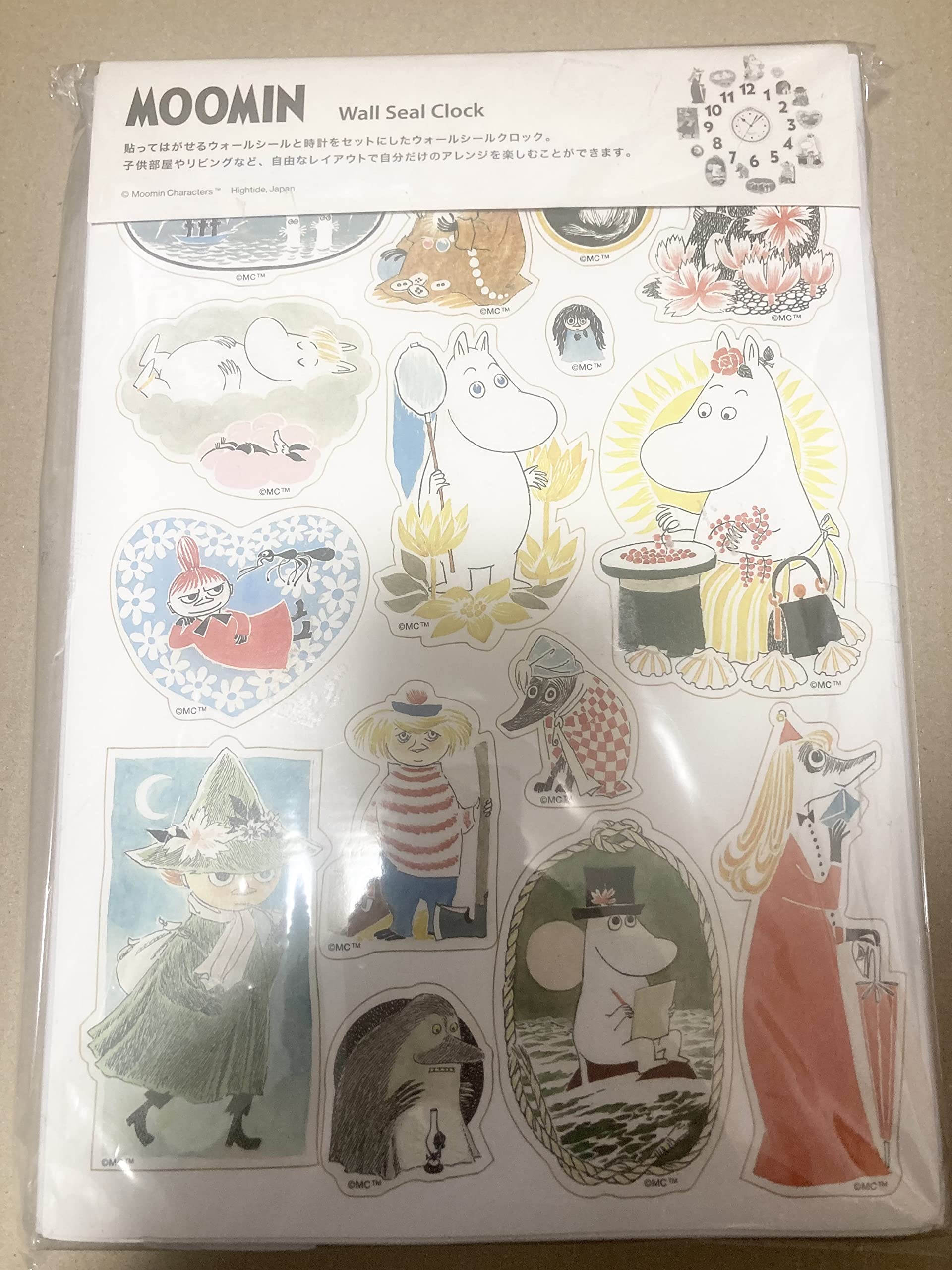 

MOOMIN Настенные часы-наклейка [MM057]