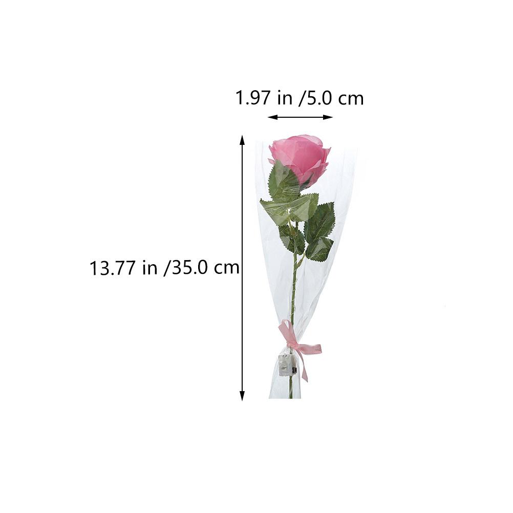 

5Pcs Glowing Artificial Rose Bouquet Fake Flower Decor Simulation Rose for Valentine s Day Wedding Home Party Romantic розовый