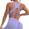 Women's Padded Yoga Tank Top: Stylish, Flattering, Back-Highlighting, Fitness, Sports Bra, Shock-Absorbing, Running Crop Top