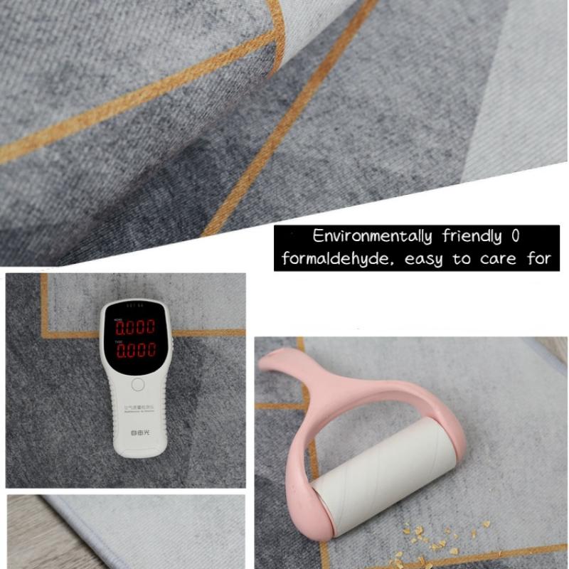 Minimalism Solid Color Bedroom Decor Carpet Luxury Large Area Carpets for Living Room Non-slip Washable Floor Mat Lounge Rug