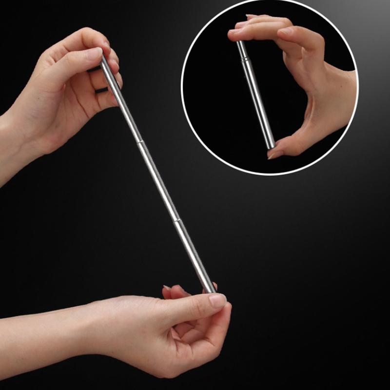 1/3Pcs Reusable Telescopic Straw 304 Stainless Steel Metal Straw With Cleaning Brush Portable Drinking Straw Set For Travel