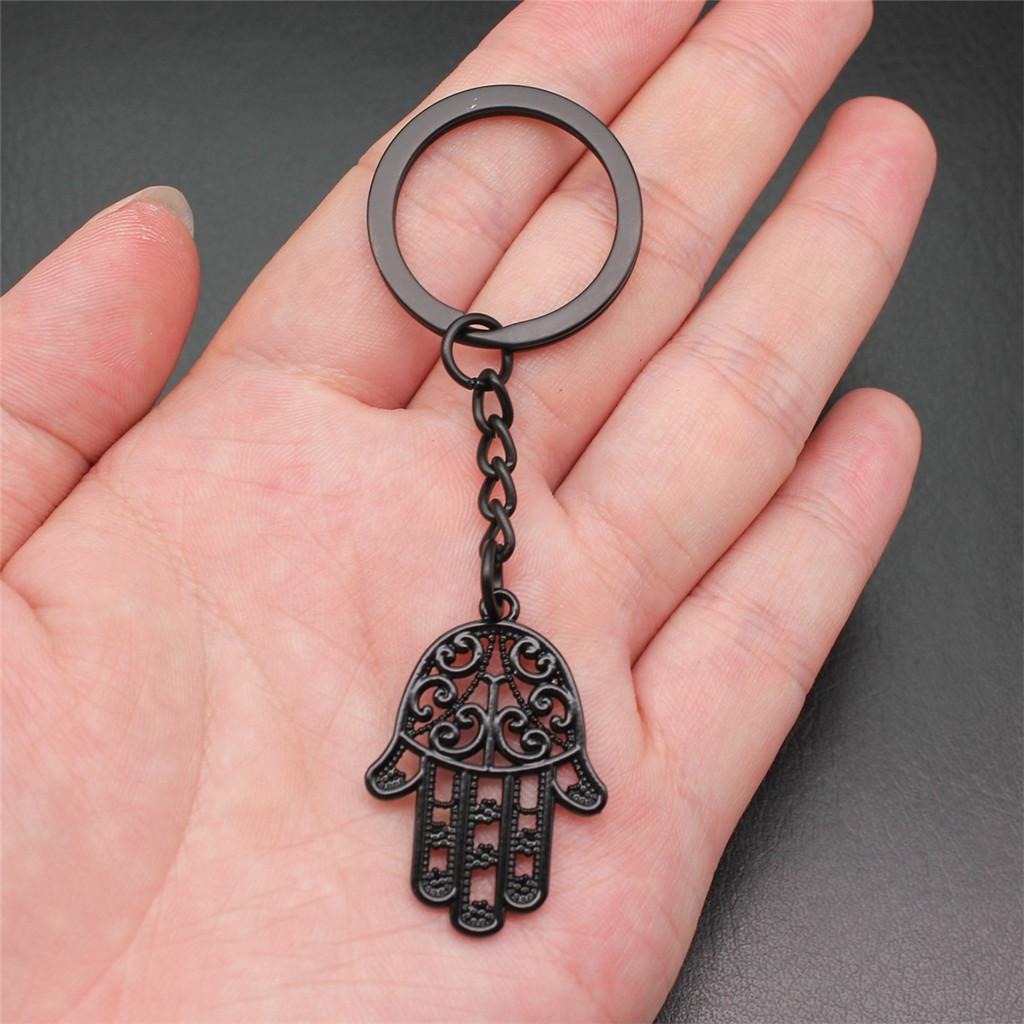 28mm Key Ring Hamsa Hand Eye Of Horus Wedding Jewelry Findings QY025