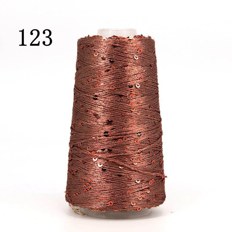 Sequin Cotton Yarn: 50g Fancy Skein for Hand & Machine Knitting