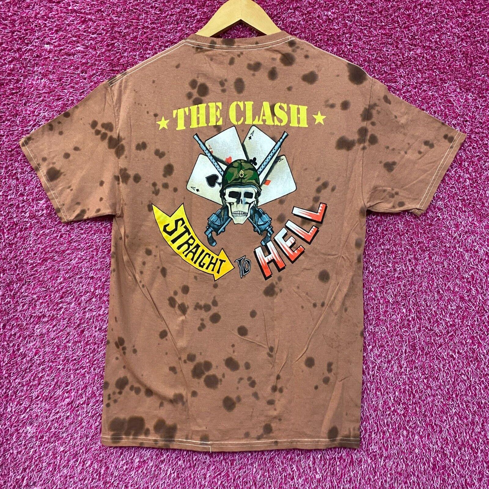 Футболка The Clash Straight To Hell с брызгами краски 3XL