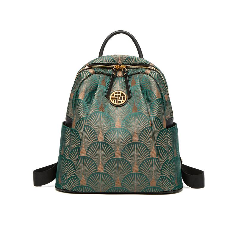 

New Chinese style backpack 2026 new fashion multi-functional travel backpack high quality trendy sc2051 28cm*11.5CM*29cm оливковий колір