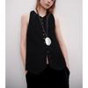 Za Autumn New Black Sleeveless Suit Vest Outer Wear Strap Decoration V Neck Decorated Row Button Long Vest 8535731