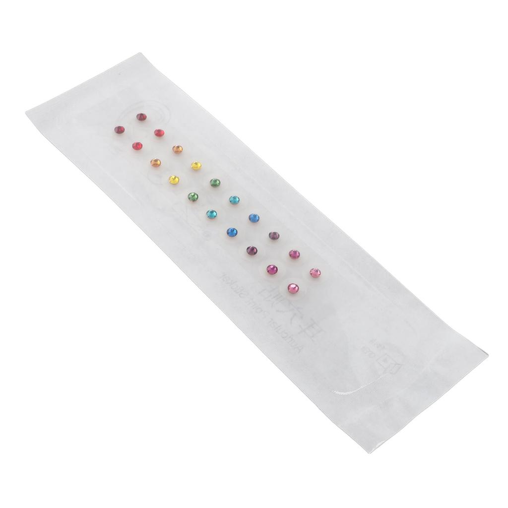 20 Sheet Crystal Acupuncture Ear Beads Patch Painless Clear Tape Acupressure Ear Press Bead Patch St