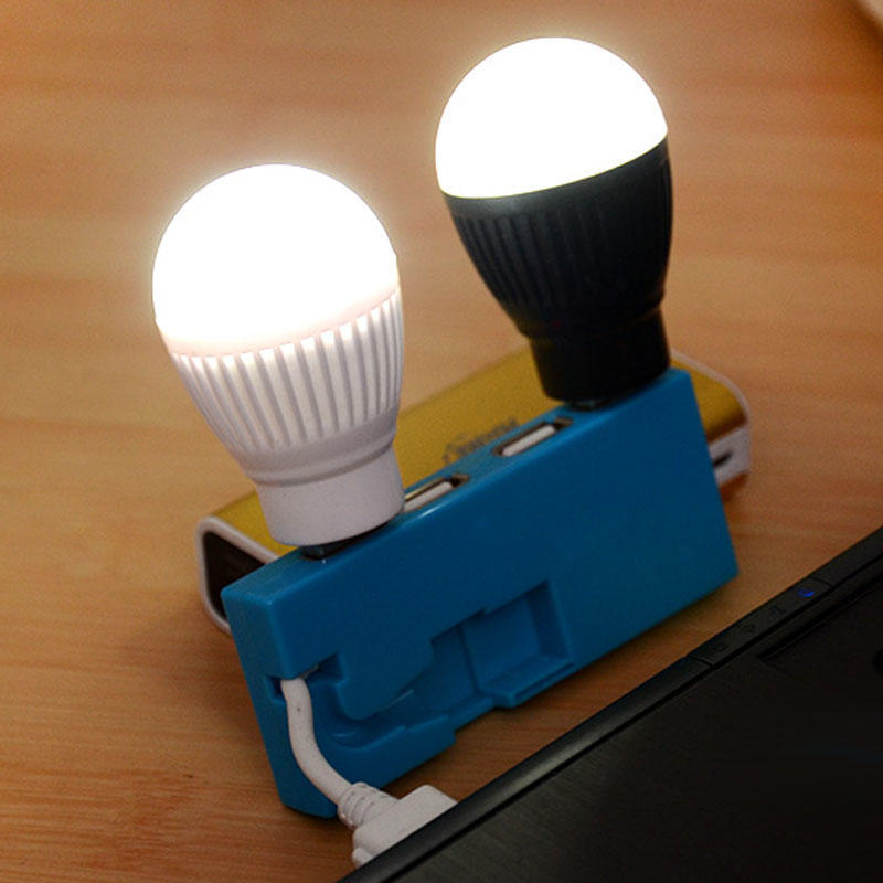 Mini Portable USB LED Lamp 5V 5W Super Bright Book Light Reading Lamp for Laptop PC Computer Room LED Bulb 35X35X65mm