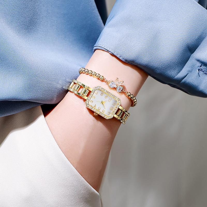 New Luxury Women Watches Fashion Square Wristwatch Casual Quartz Watch Simple Digital Scale Watches for Woman Relogio Feminino