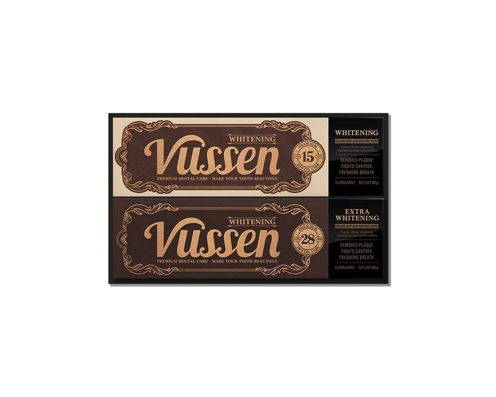 VUSSEN Отбеливающая зубная паста Набор 2 шт. (НОВЫЙ 15 + НОВЫЙ 28)