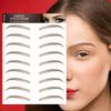 1 Sheet 6D Natural Black Brown Eyebrow Tattoo Sticker, Waterproof And Sweatproof Party Prom Dress Up Quick Makeup Disposable Temporary Eyebrow Tattoo