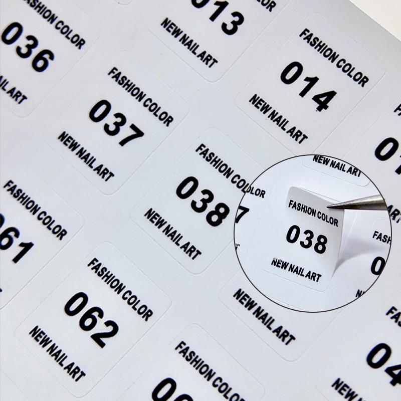 Nr. 1-240 Nagellack Nummer Aufkleber Etikett Farbe Gel Flasche Lippenstift Nägel Spitzen Display Nummerierung Maniküre Werkzeug Lack Kleber