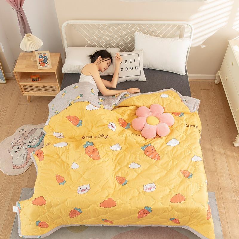 Pătură din bumbac Pilotă/Plapușă/Convertură Pătură de lux de vară Ice Cool Thin Quilt 150 Cuvertură de o persoană